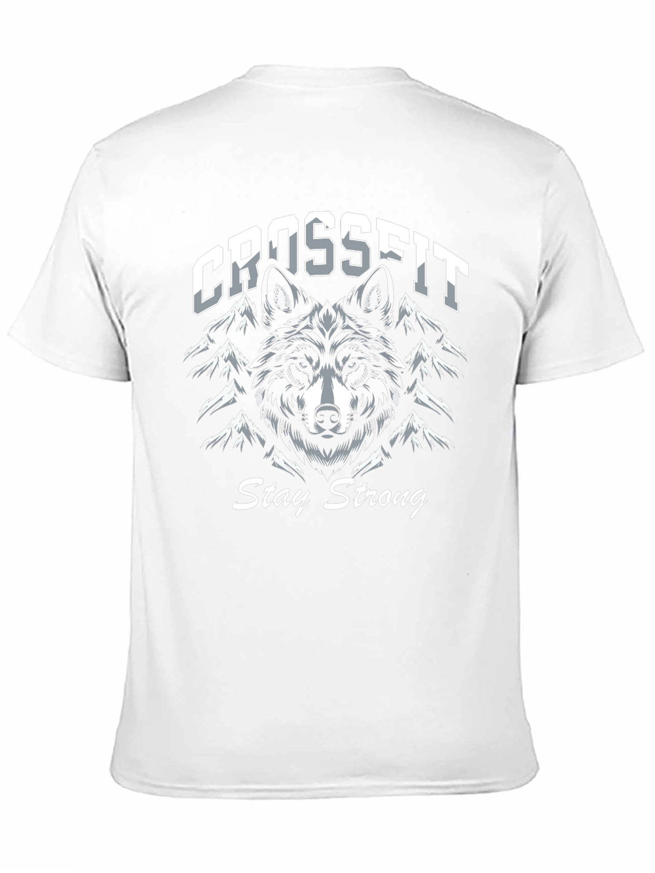 Crossfit Wolf Graphic T-Shirt - Stay Strong