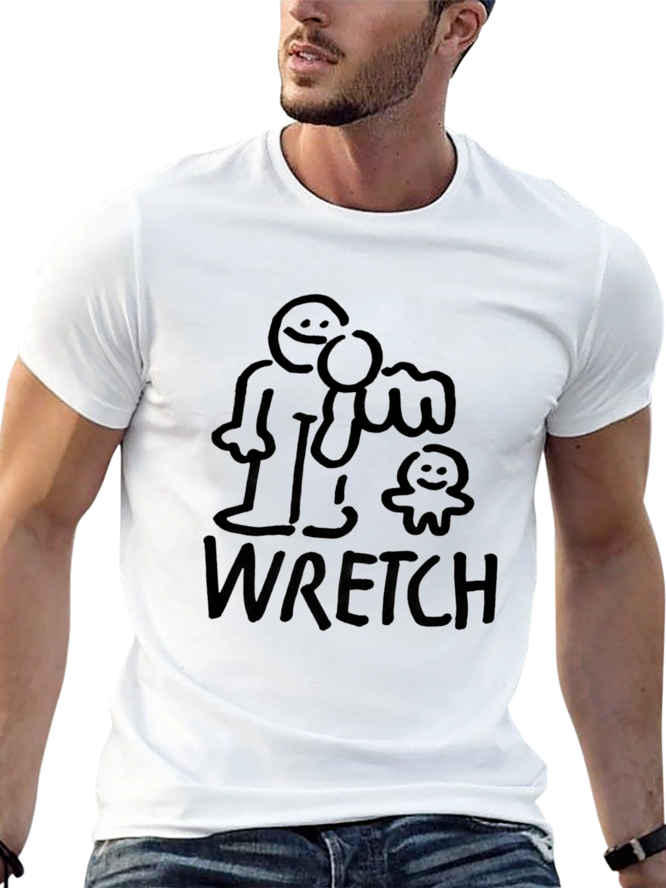 WRETCH Black Graphic Tee
