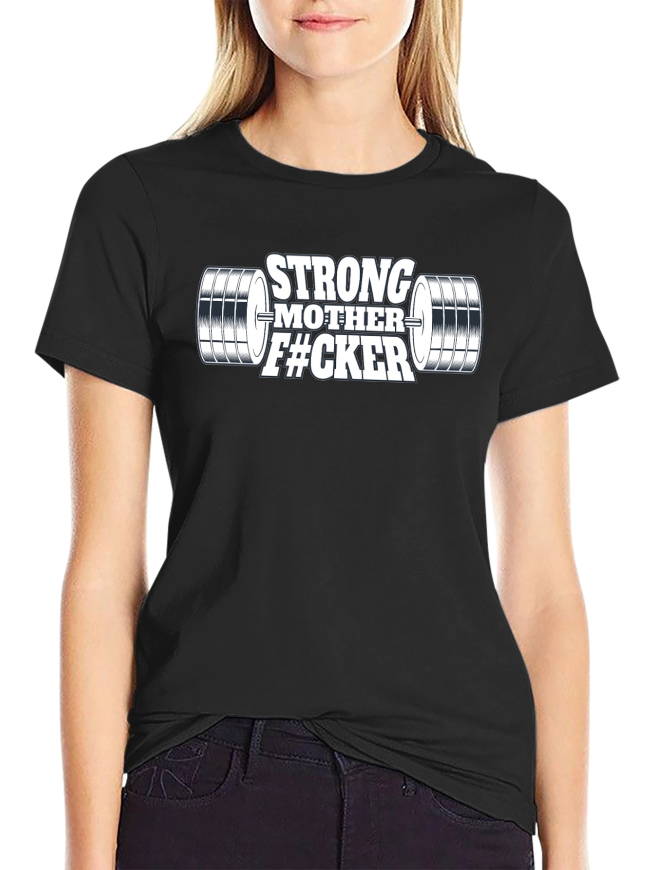Strong Mother F#CKER Weightlifting Graphic T-Shirt