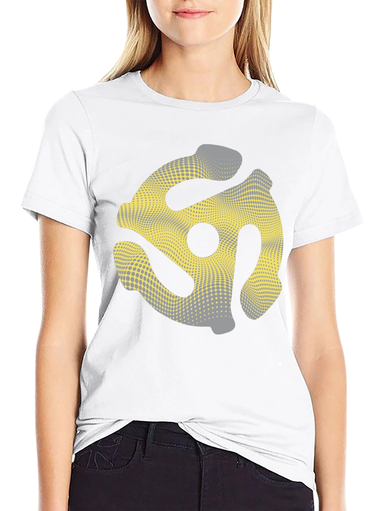 Retro Record Adapter T-Shirt - Black