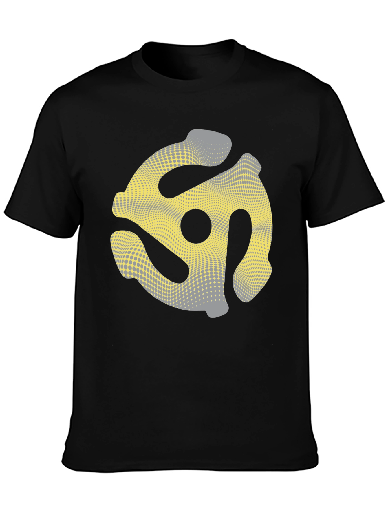 Retro Record Adapter T-Shirt - Black