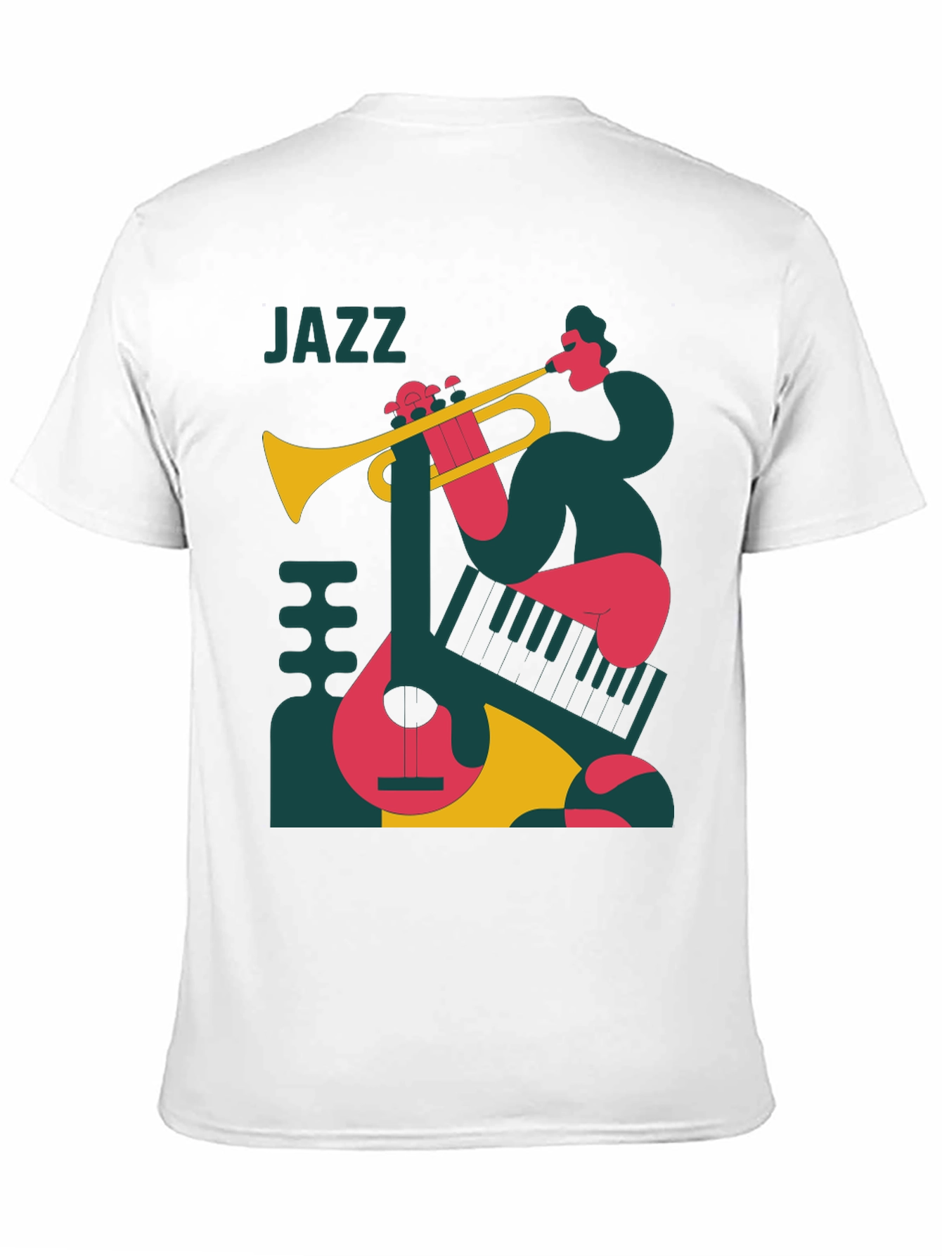 Jazz Music Graphic T-Shirt - Retro Style