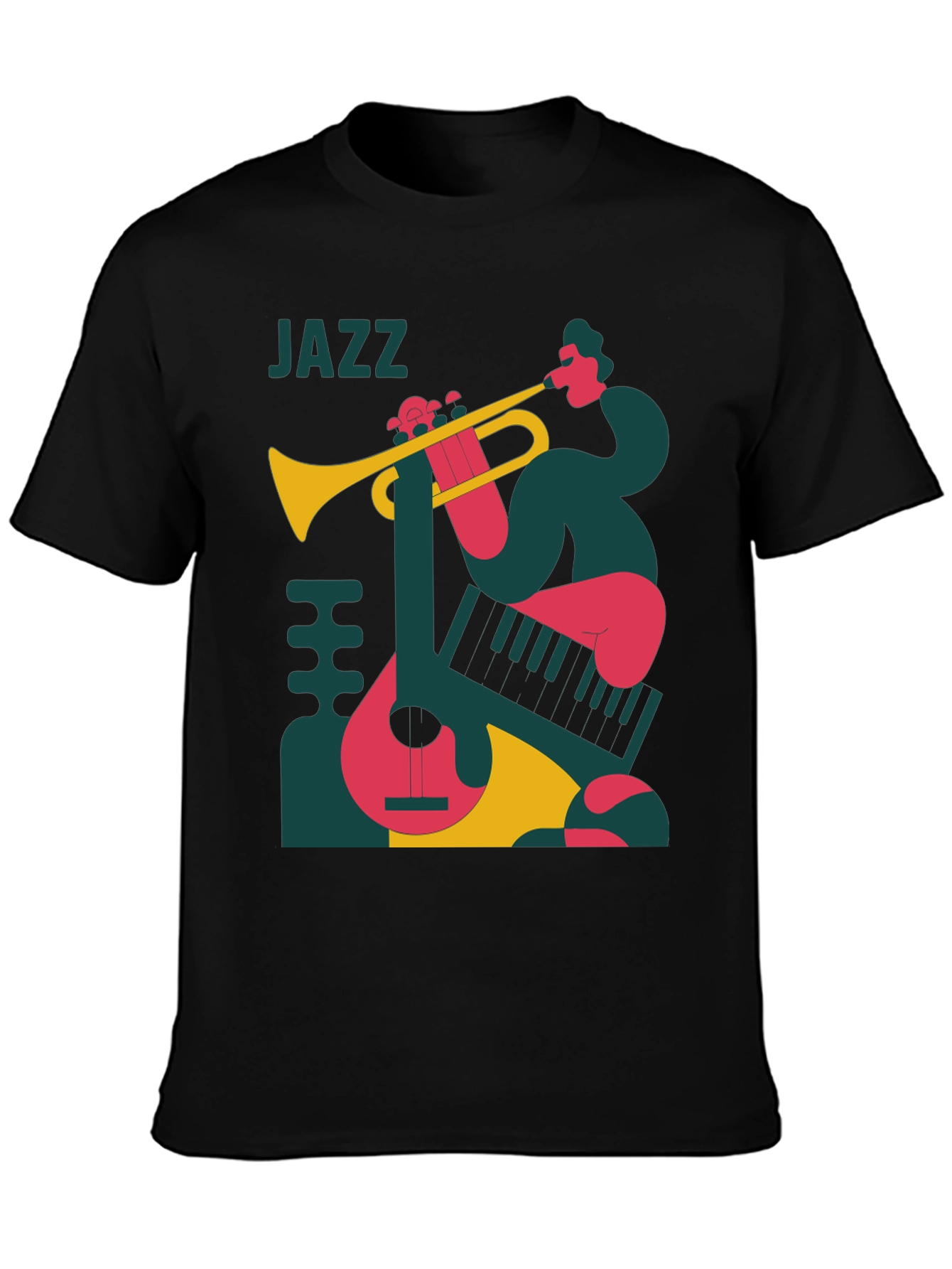 Jazz Music Graphic T-Shirt - Retro Style