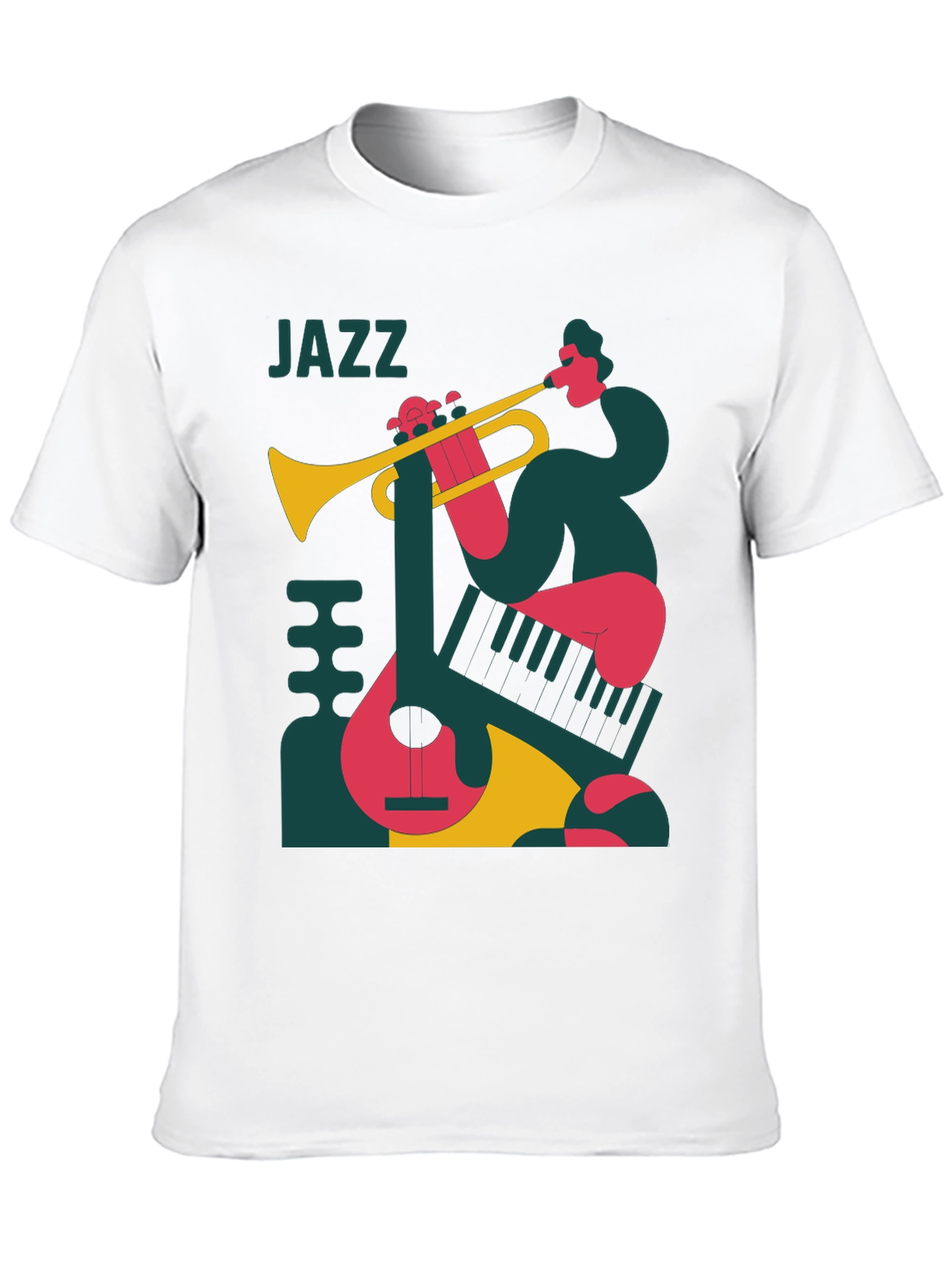 Jazz Music Graphic T-Shirt - Retro Style