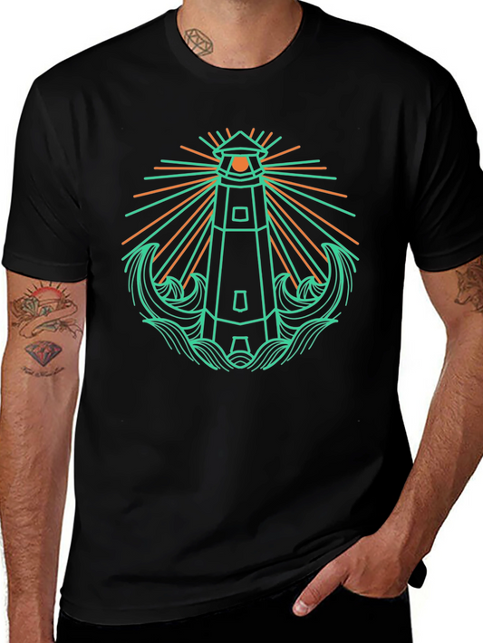 Lighthouse Graphic Tee - Nautical Style