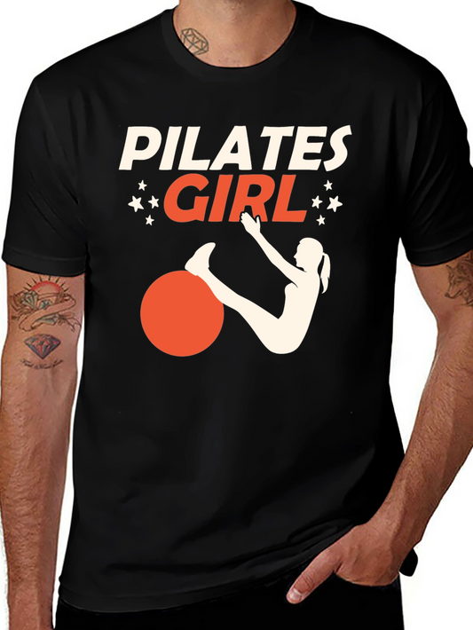 Pilates Girl Graphic Tee - Workout Shirt