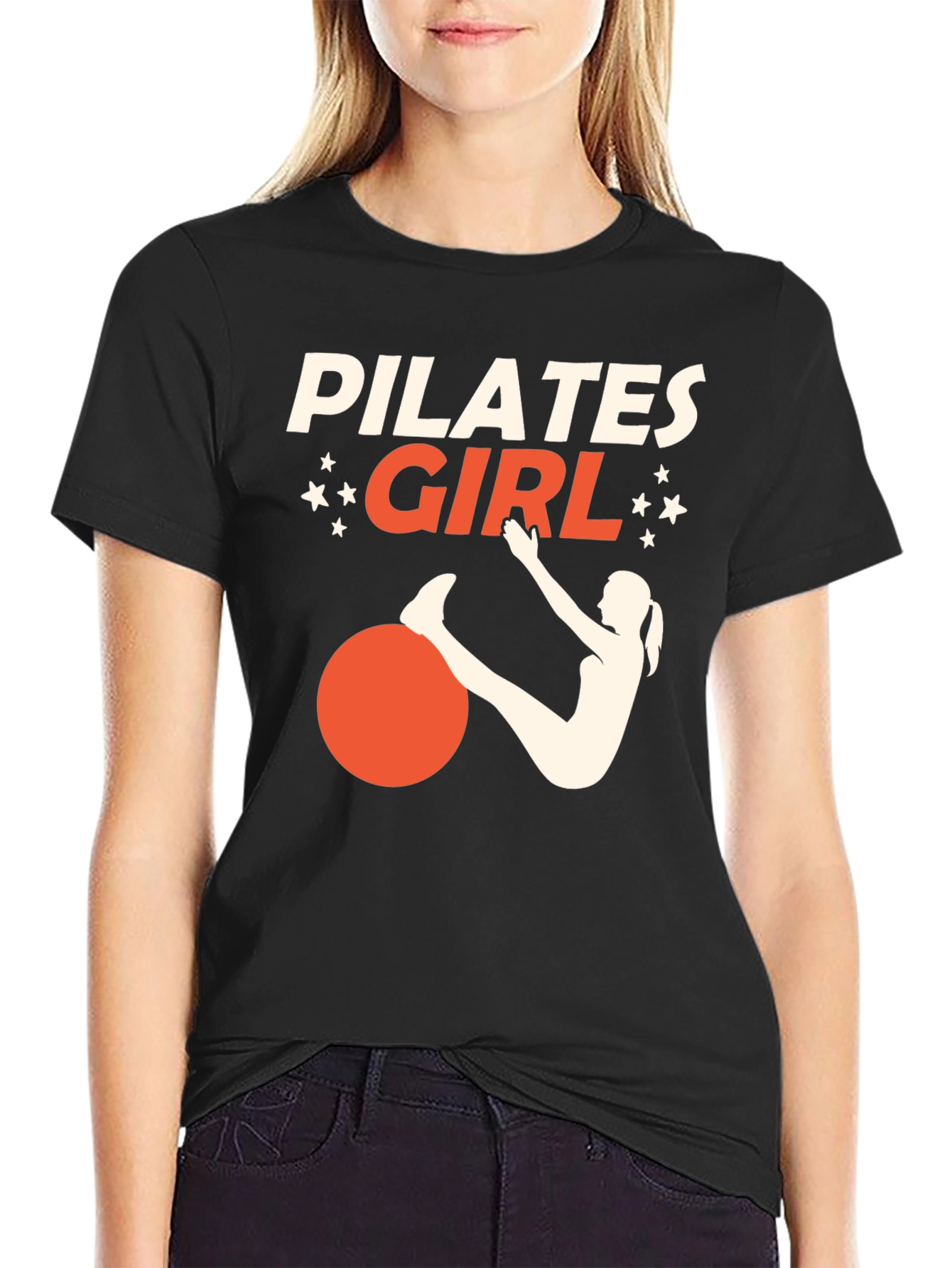 Pilates Girl Graphic Tee - Workout Shirt