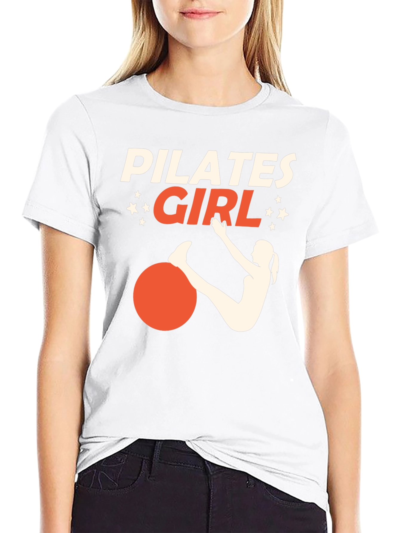 Pilates Girl Graphic Tee - Workout Shirt