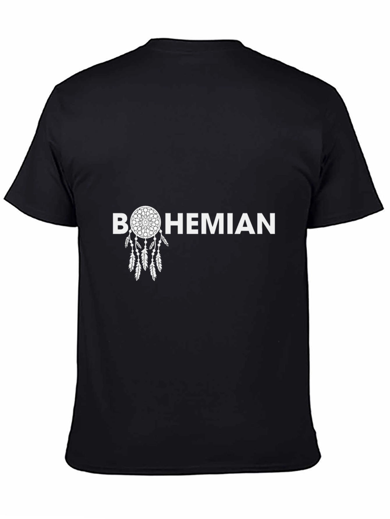Bohemian Dreamcatcher Graphic Tee - Black