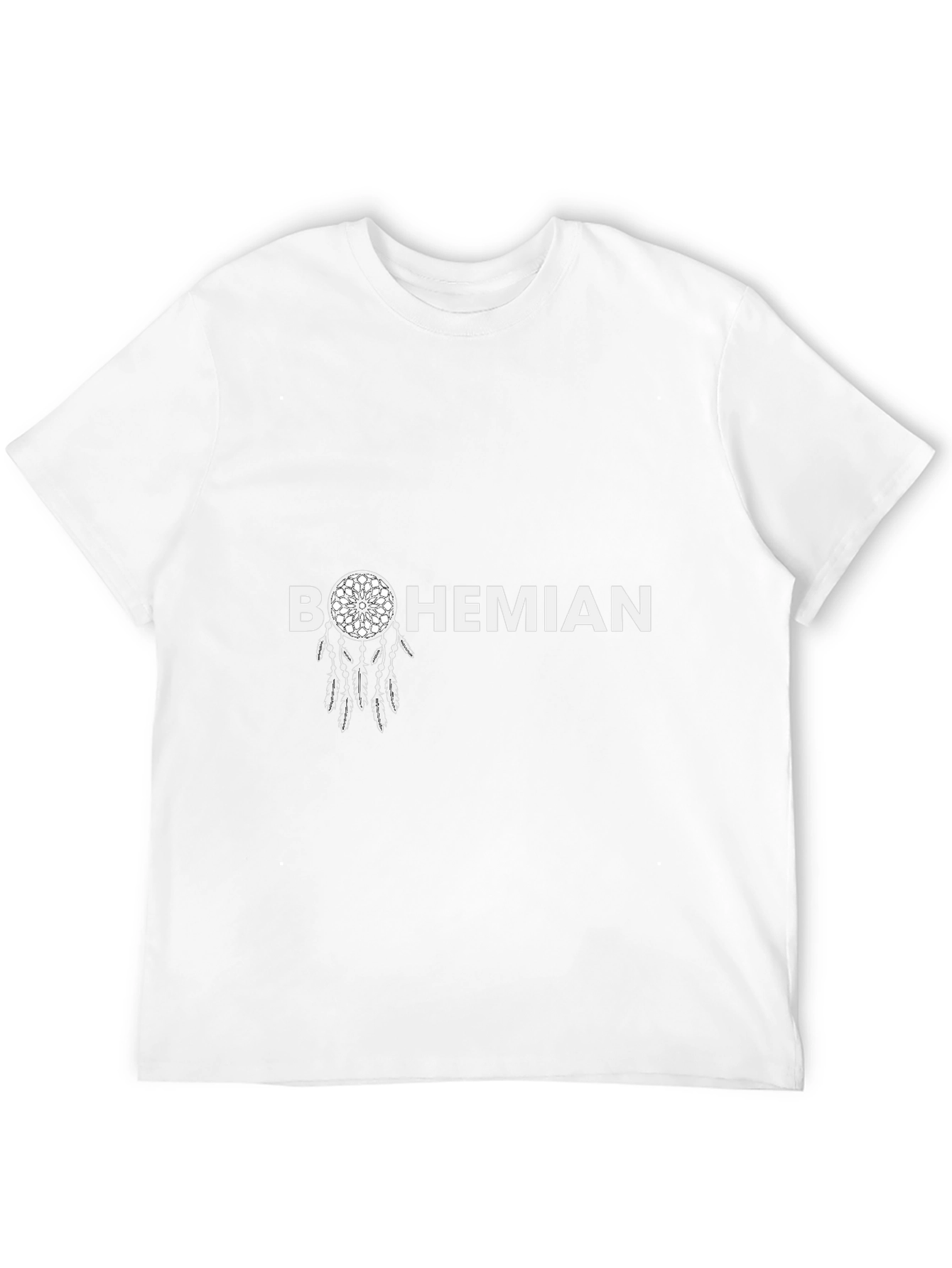 Bohemian Dreamcatcher Graphic Tee - Black