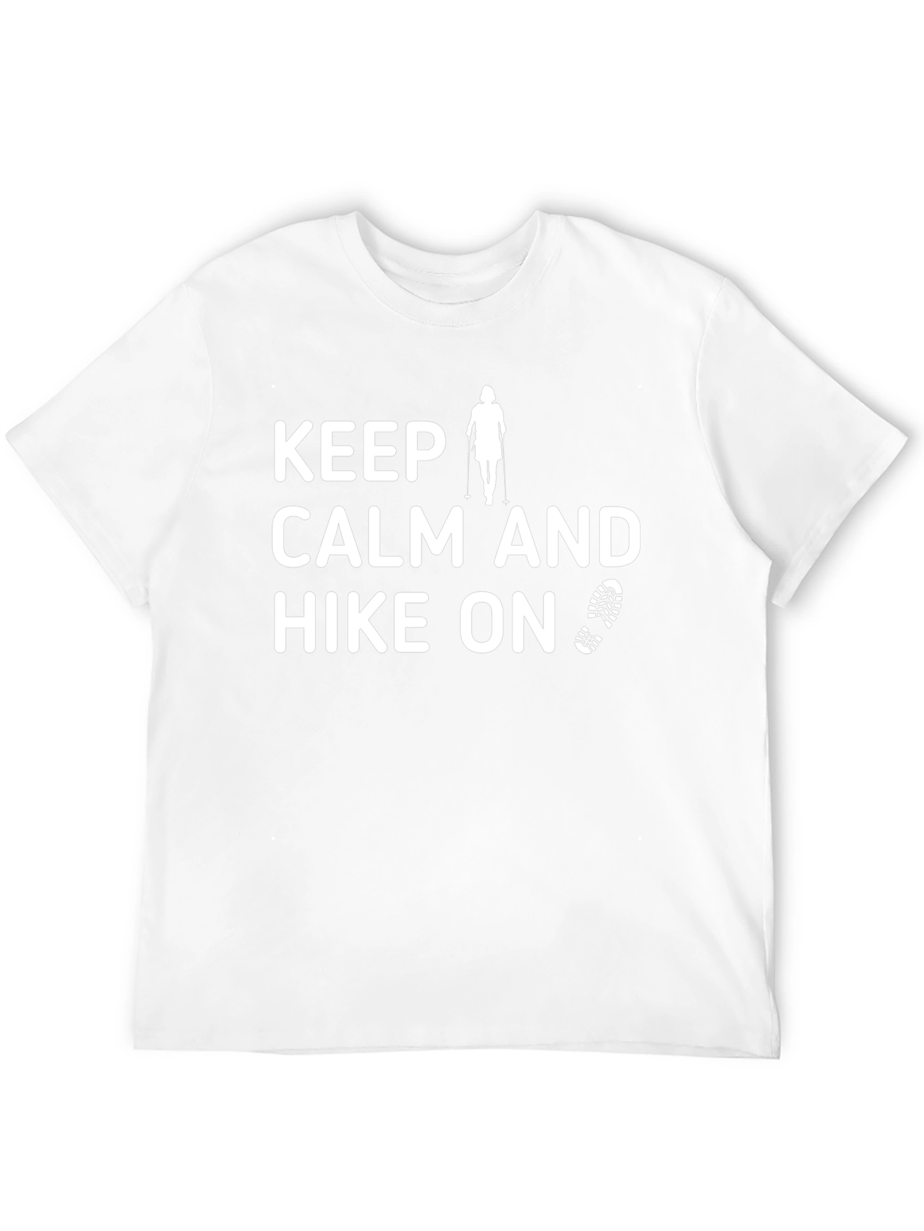 Keep Calm and Hike On Black T-Shirt