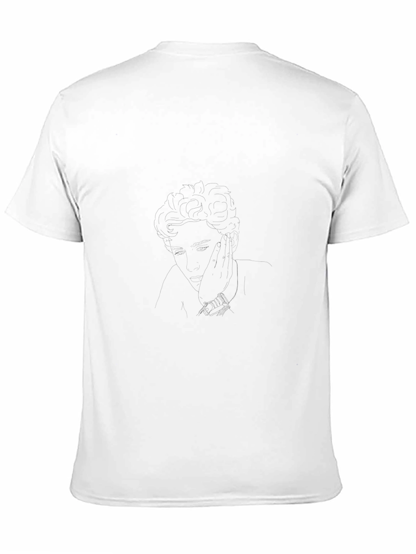 Mens Solid Black Classic Fit T-Shirt