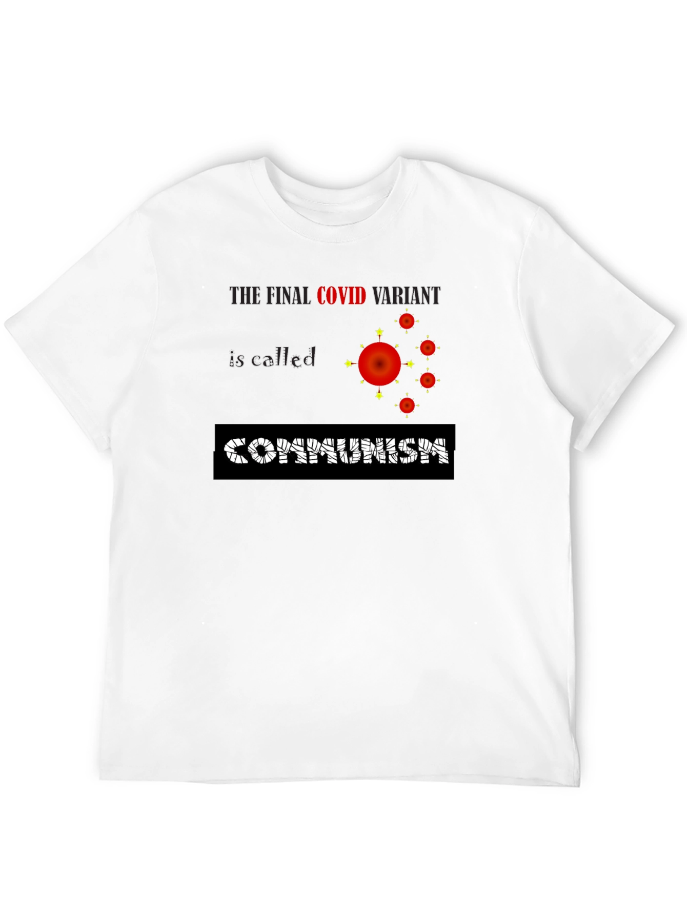 COVID Communism Black Graphic Tee