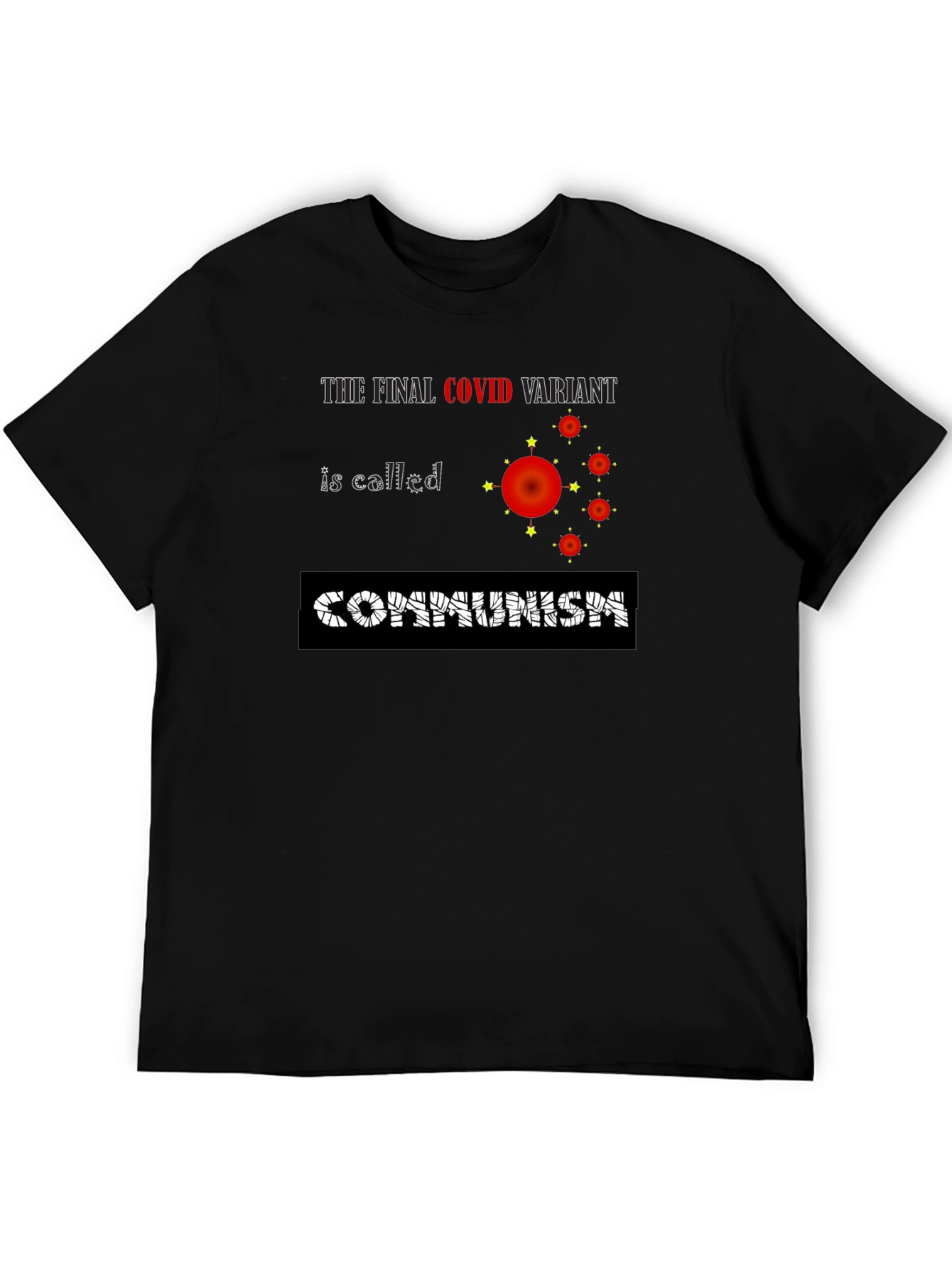COVID Communism Black Graphic Tee