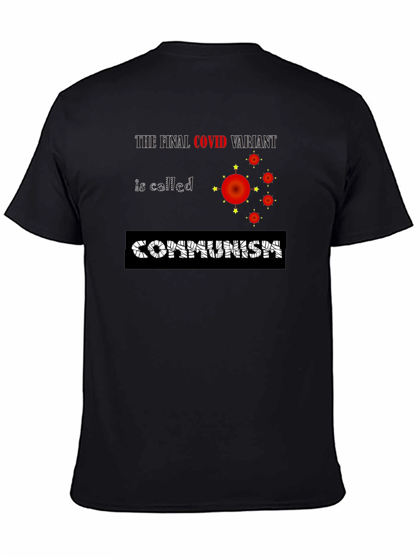 COVID Communism Black Graphic Tee