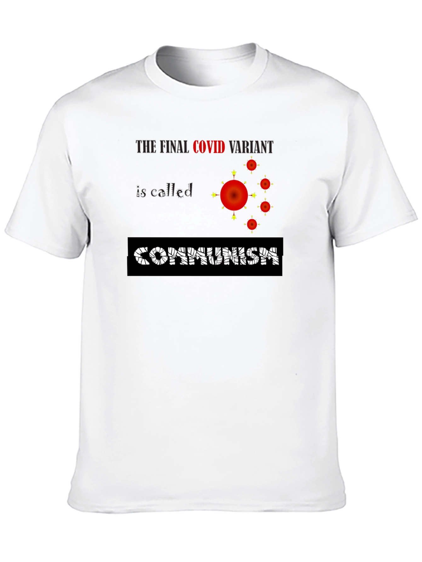 COVID Communism Black Graphic Tee