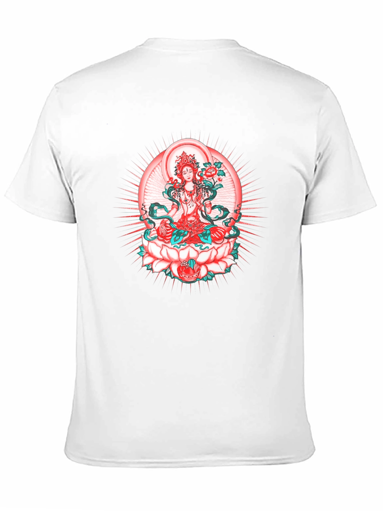 Lotus Goddess Graphic Tee - Black