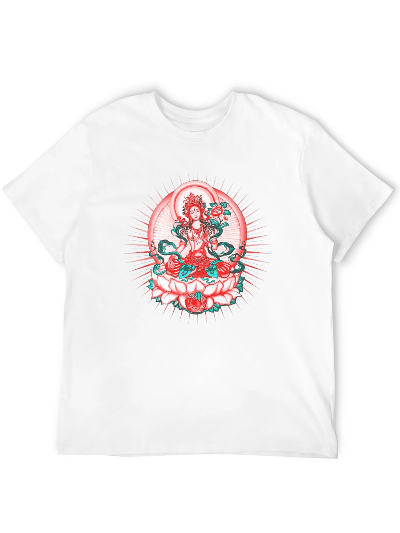 Lotus Goddess Graphic Tee - Black