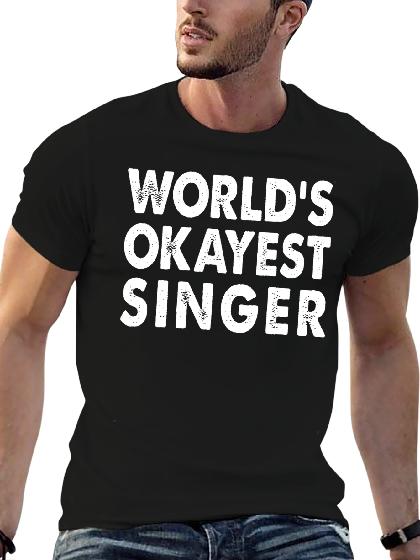 Worlds Okayest Singer - Funny Graphic Tee