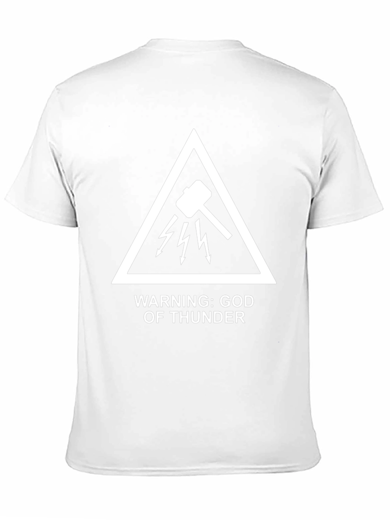 Warning: God of Thunder Black T-Shirt