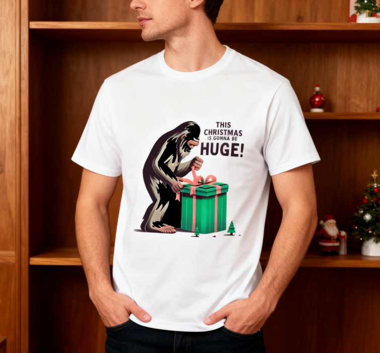Festive "This Christmas Is Gonna Be HUGE!" T-Shirt - 100% Cotton | Bold Statement Holiday Tee | Fun Christmas Party Wear