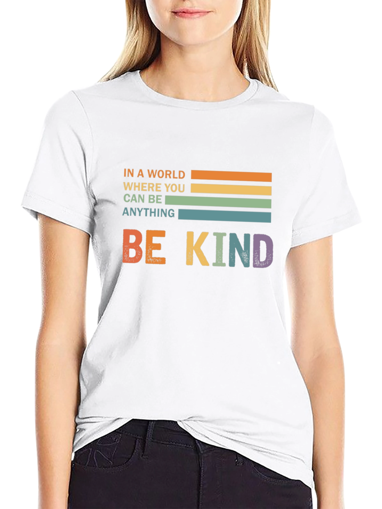 Be Kind Retro Graphic T-Shirt - Positive Vibes
