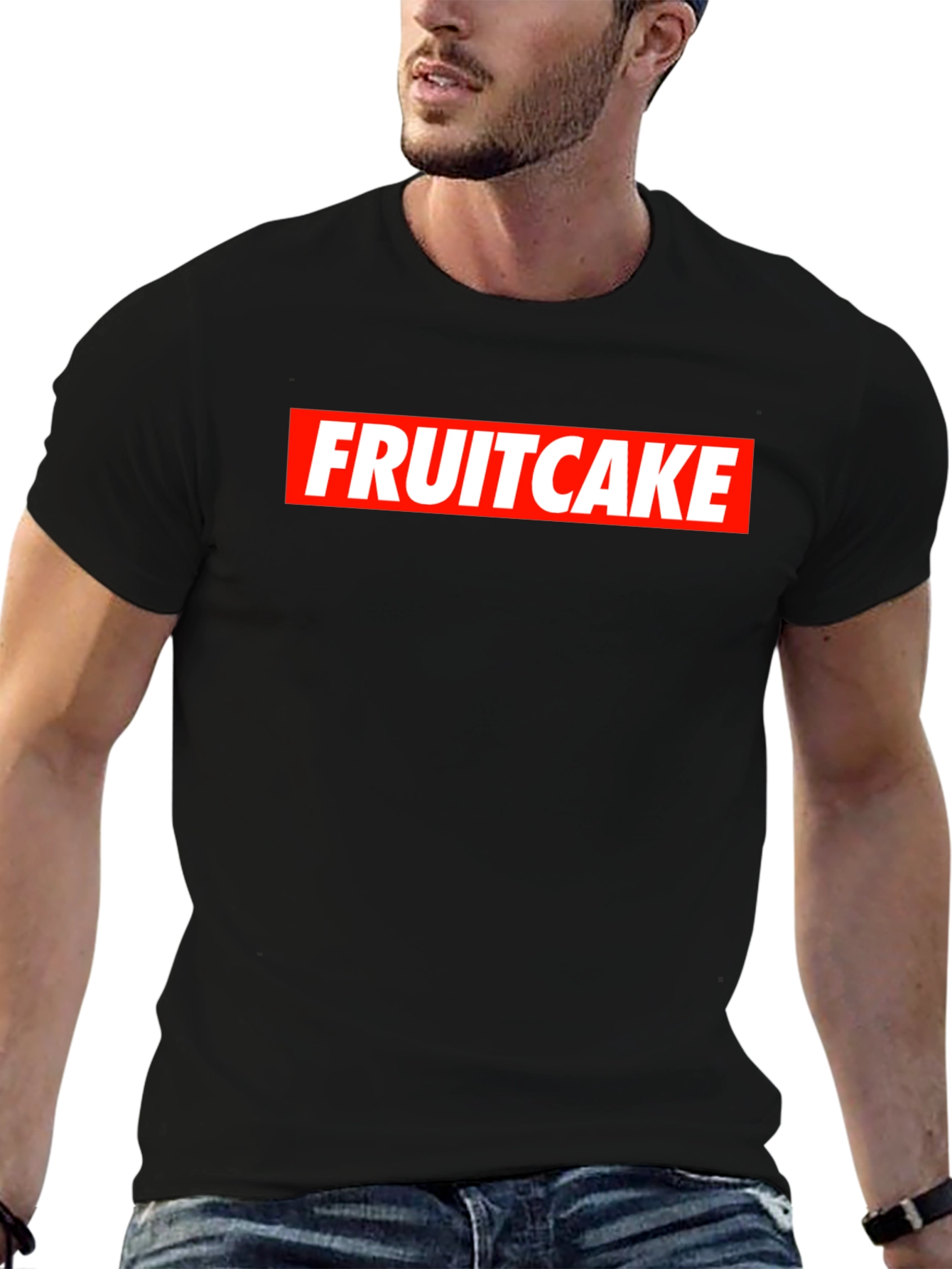 Fruitcake Box Logo Graphic Tee - Bold Streetwear Style