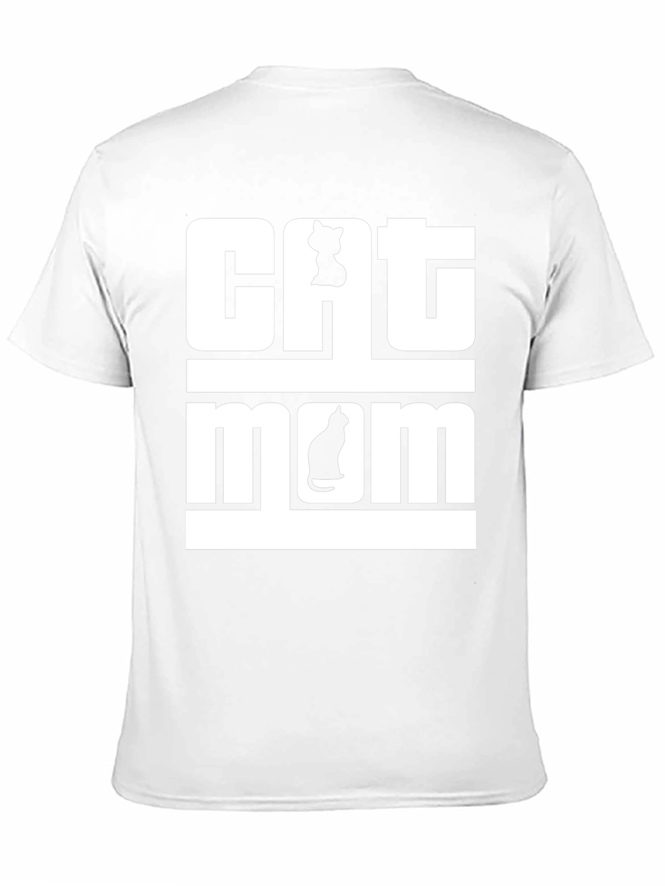 Cat Mom T-Shirt - Black Cotton Tee