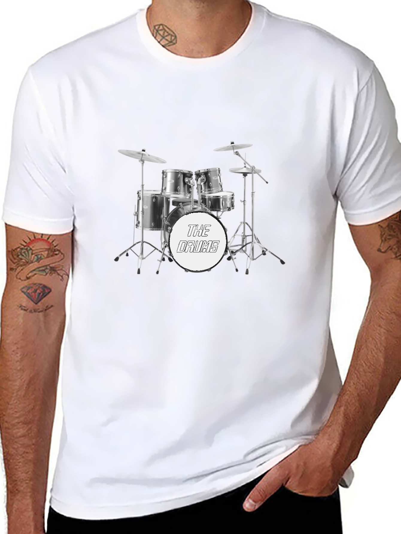 The Drums Band Graphic Tee - Black