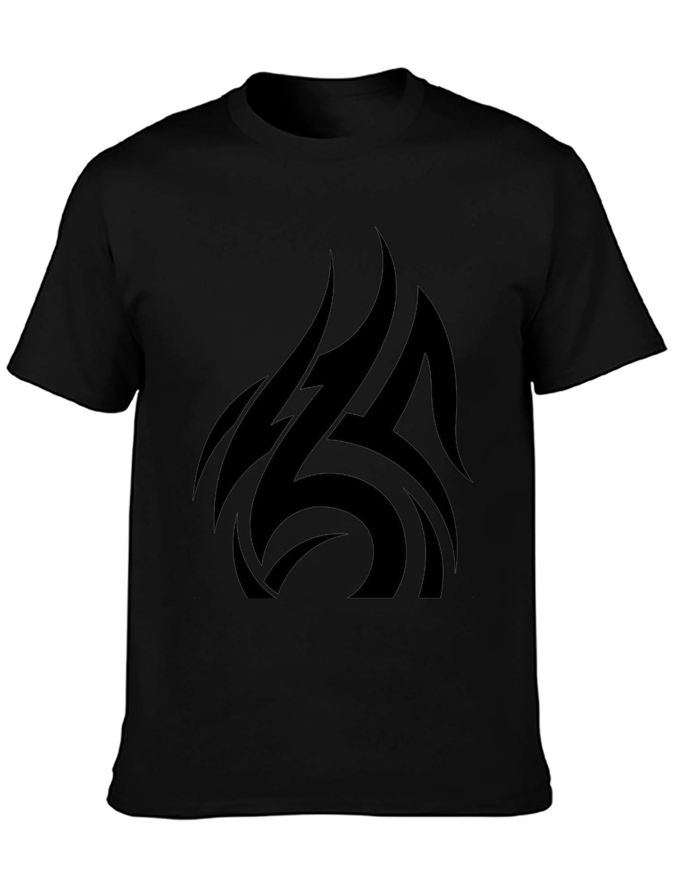 Black Tribal Graphic T-Shirt - Stylish Mens Apparel