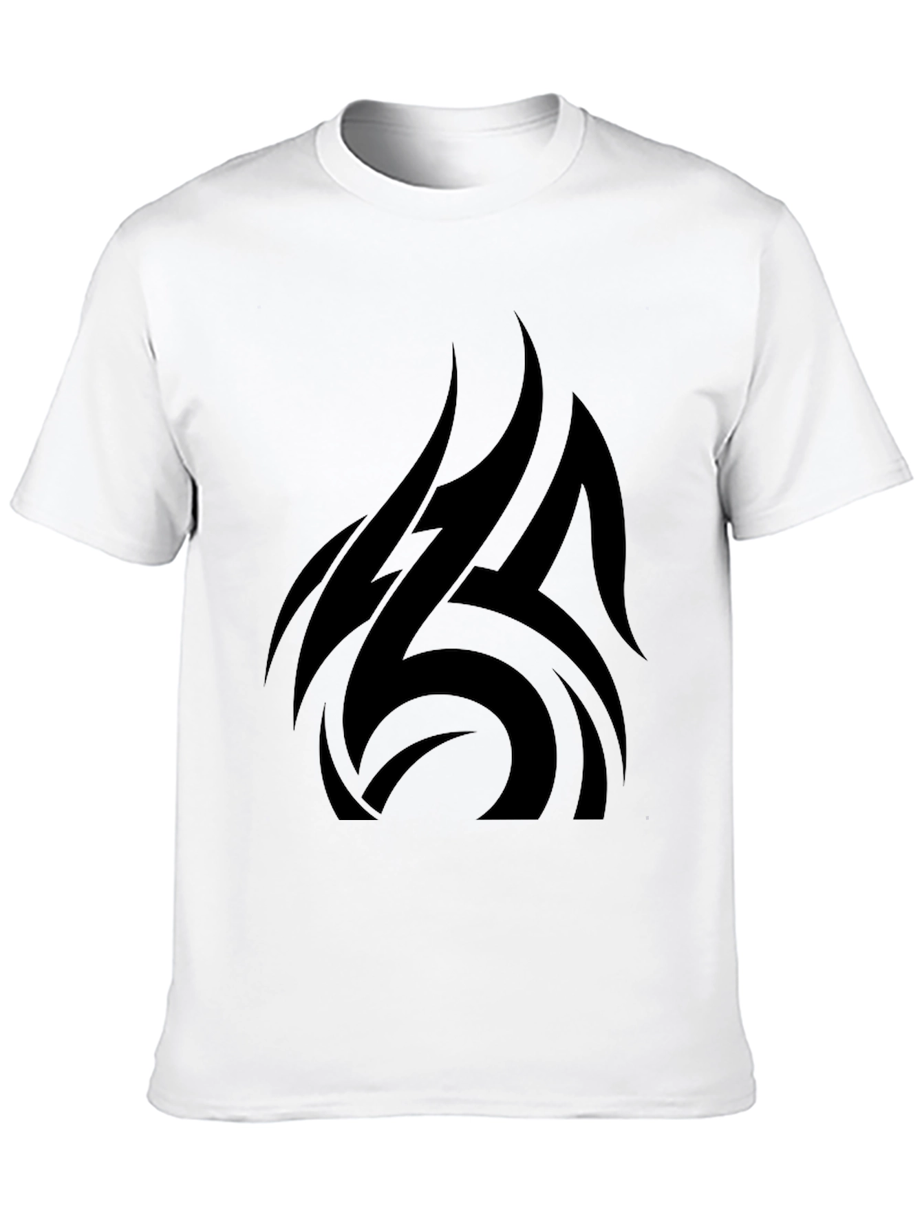Black Tribal Graphic T-Shirt - Stylish Mens Apparel
