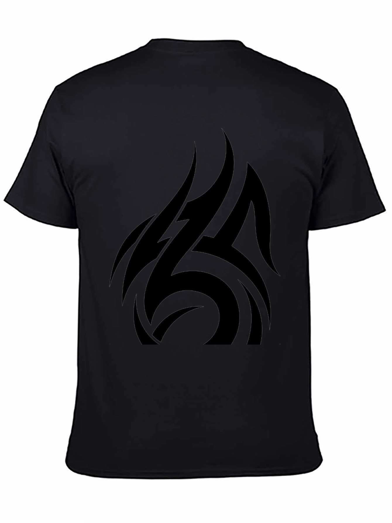 Black Tribal Graphic T-Shirt - Stylish Mens Apparel