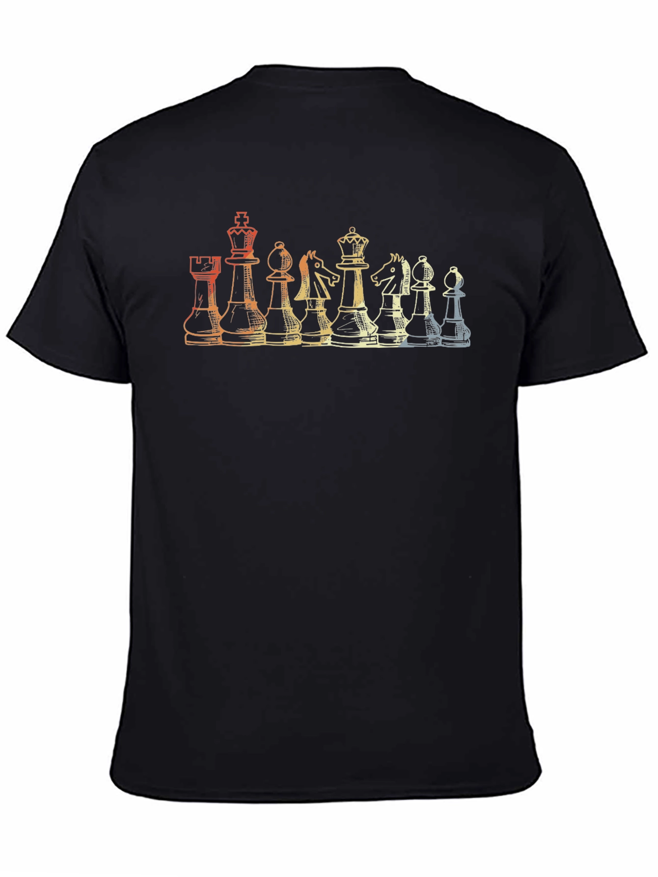 Chess Piece Retro Graphic T-Shirt