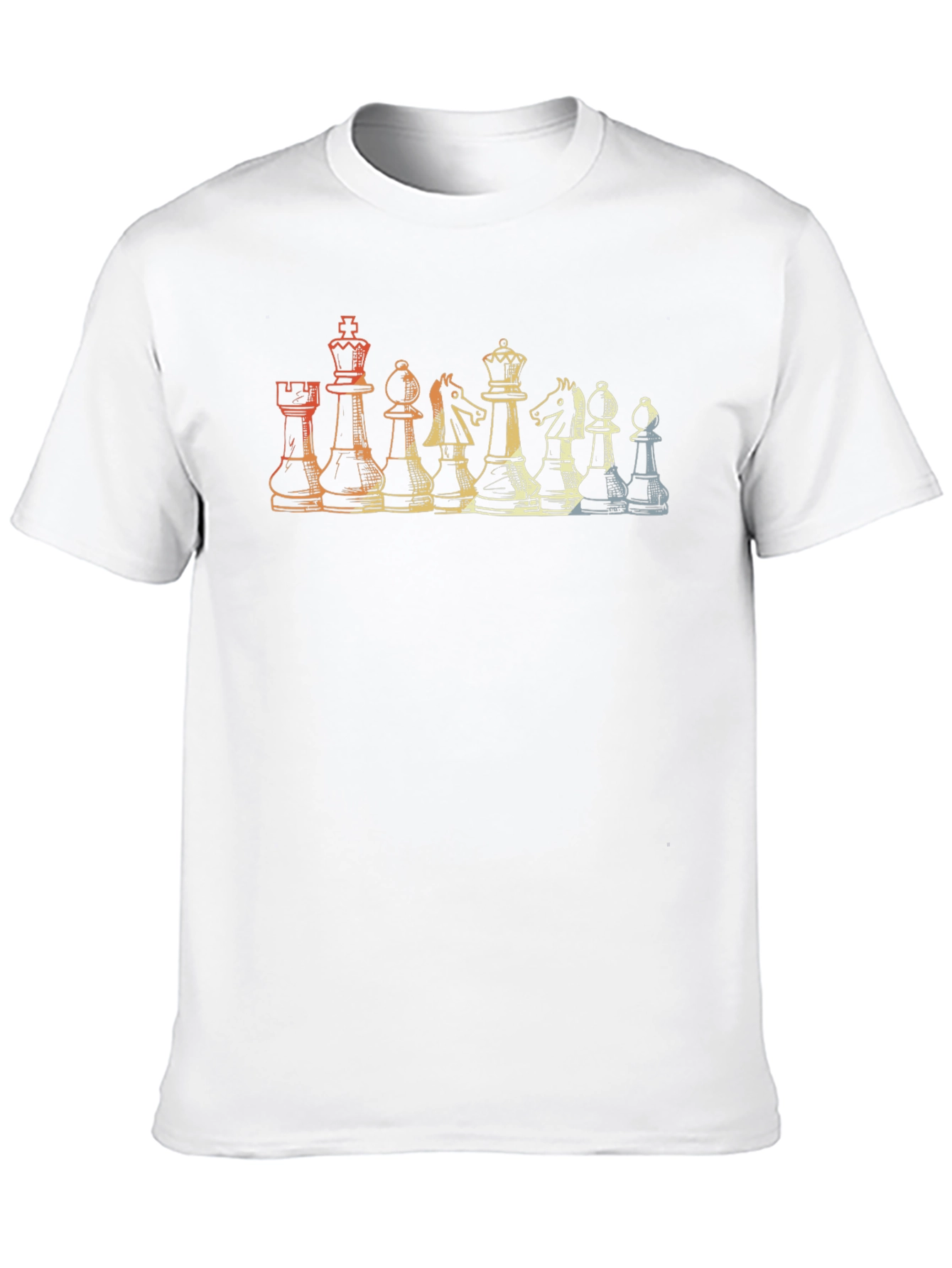 Chess Piece Retro Graphic T-Shirt