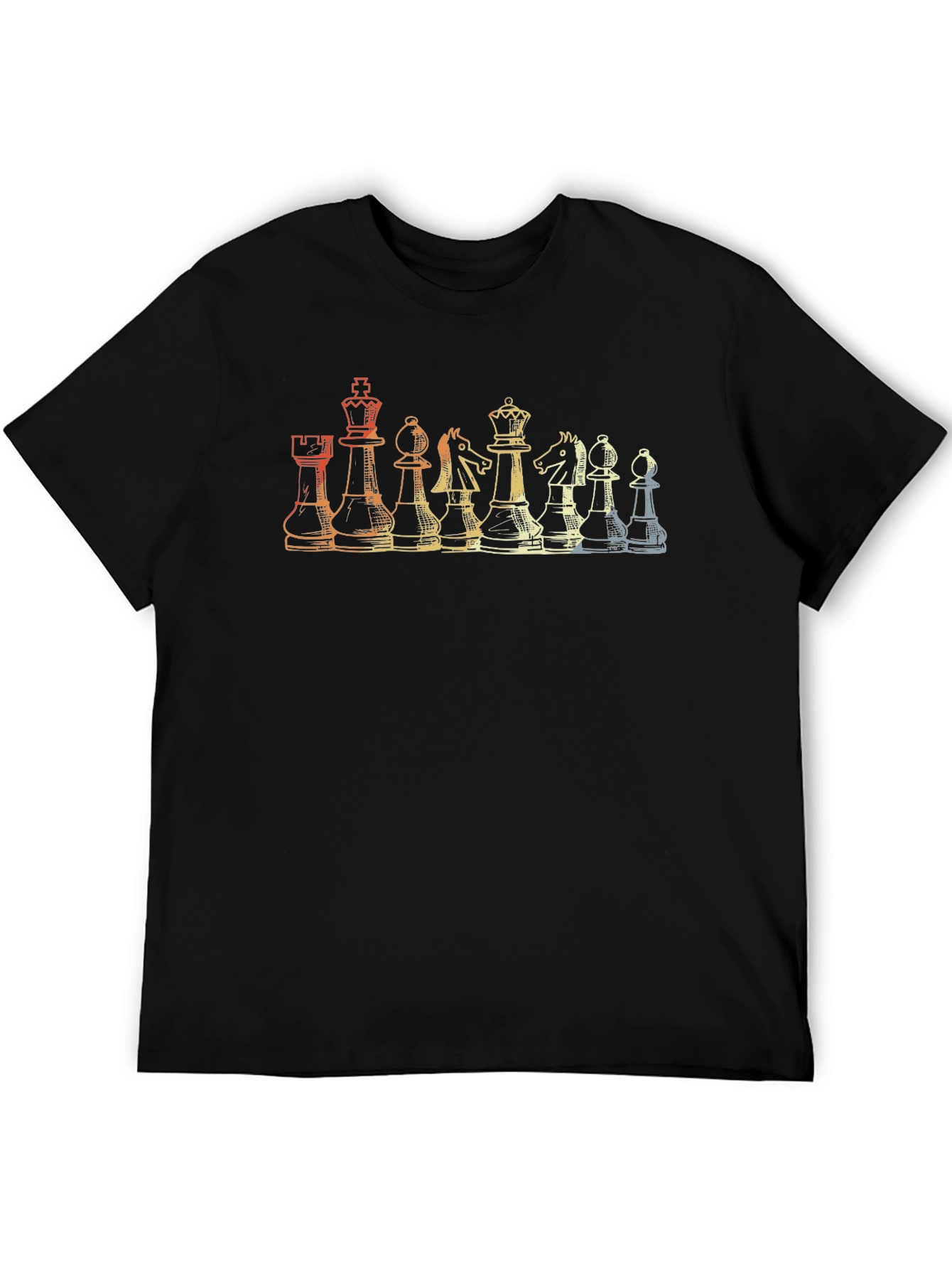 Chess Piece Retro Graphic T-Shirt
