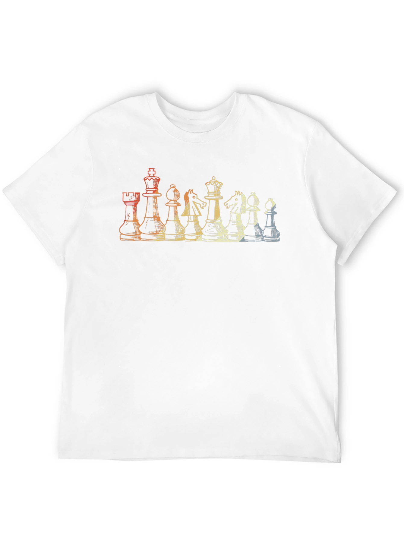 Chess Piece Retro Graphic T-Shirt