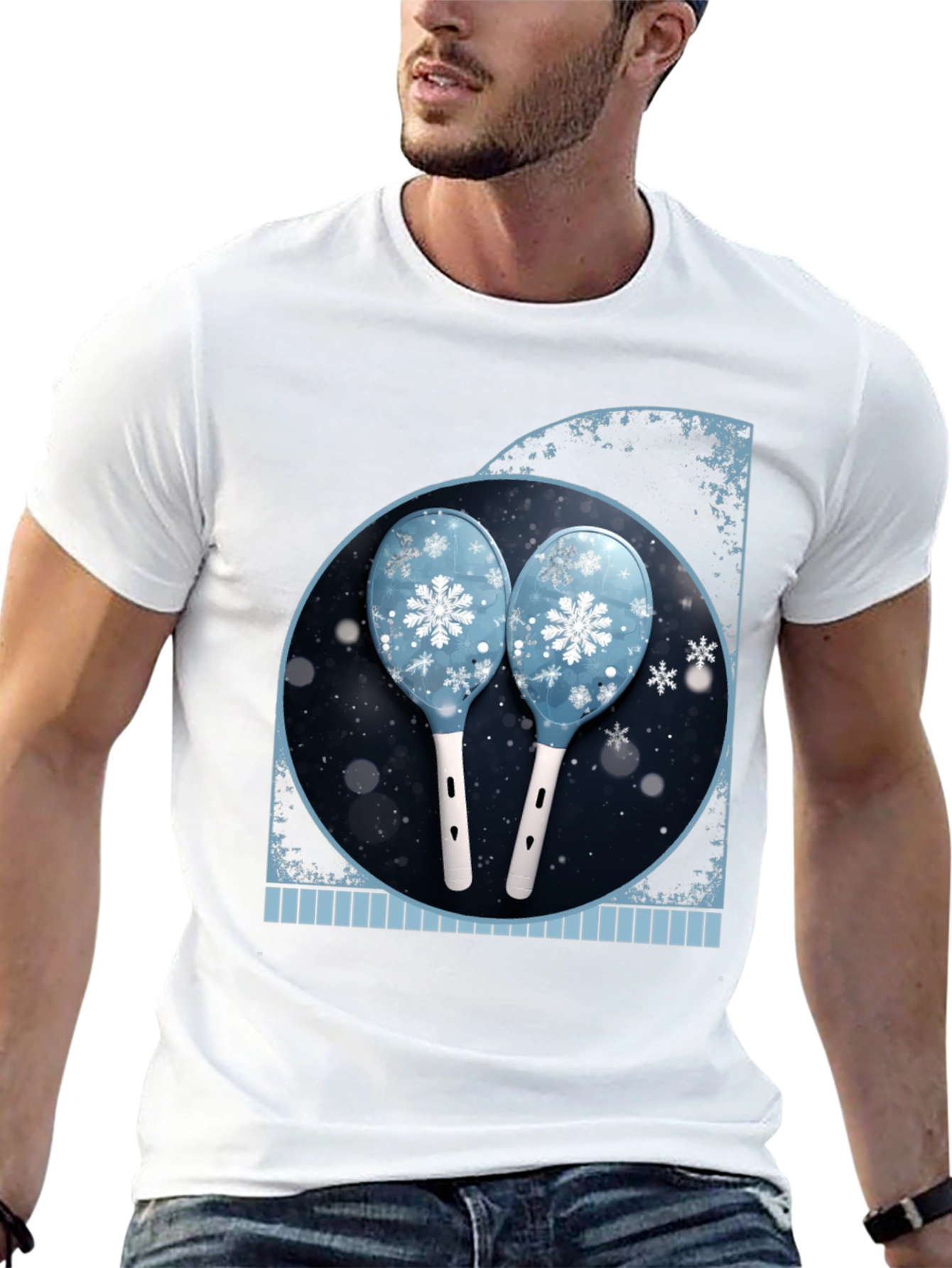 Winter Snowflake Maracas Graphic Tee