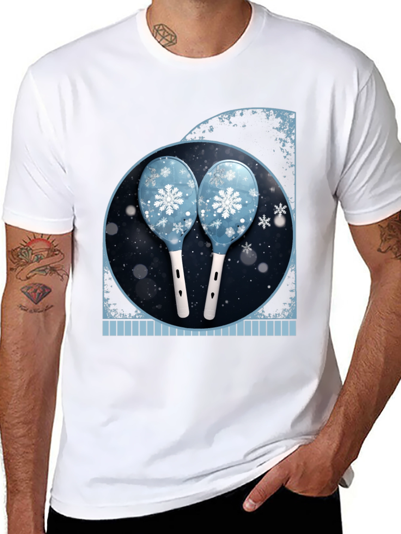 Winter Snowflake Maracas Graphic Tee