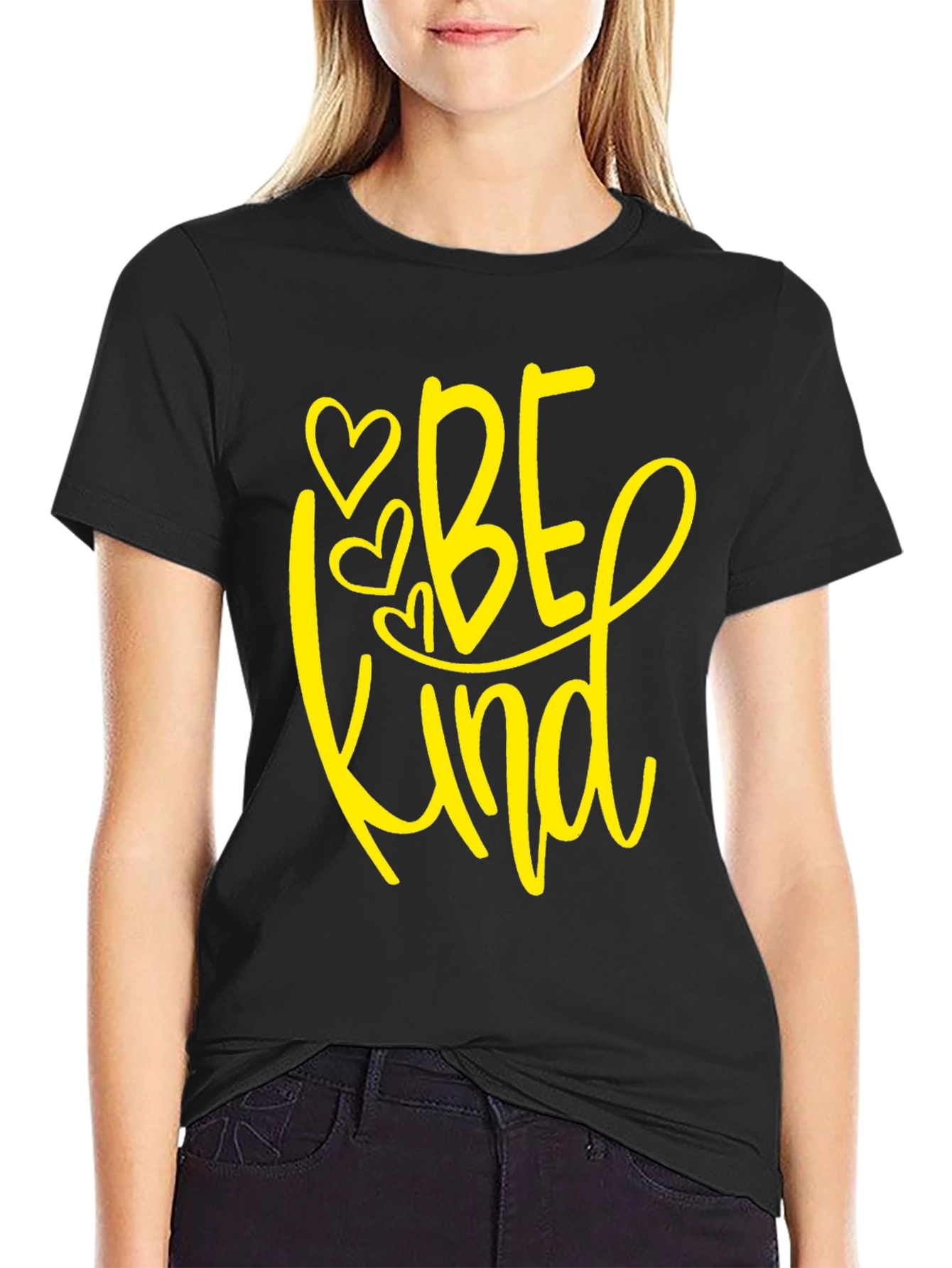 Be Kind Graphic Tee - Black