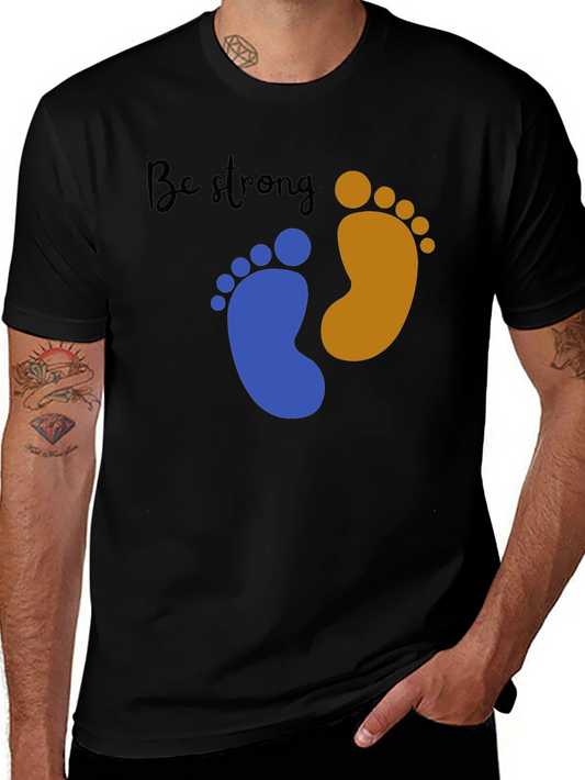 Be Strong Footprints Graphic Tee