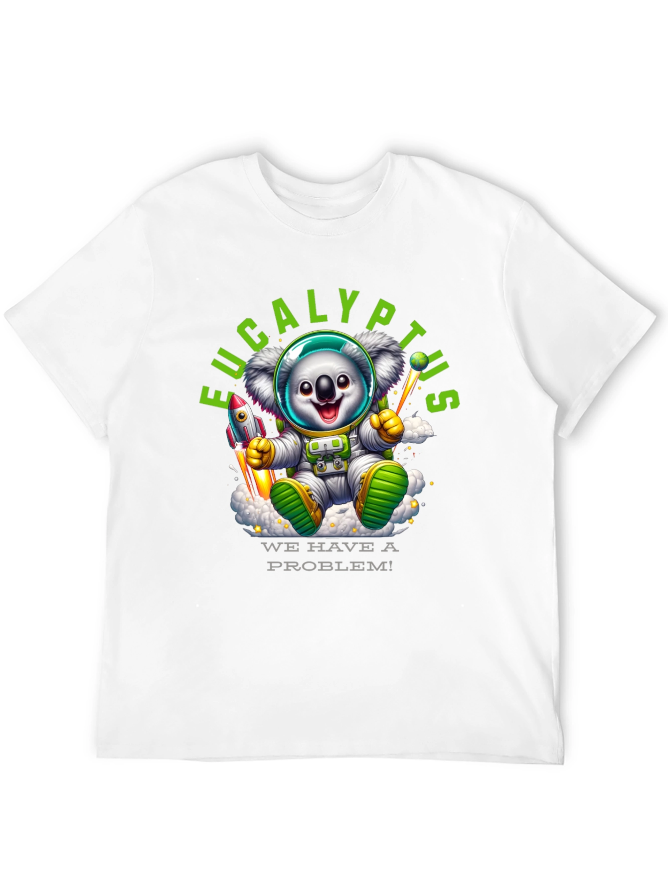 Eucalyptus Space Koala T-Shirt