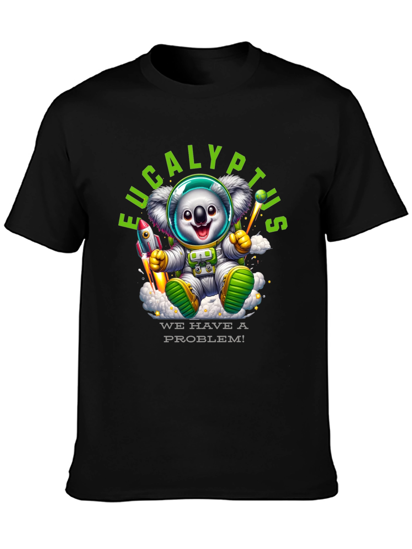 Eucalyptus Space Koala T-Shirt