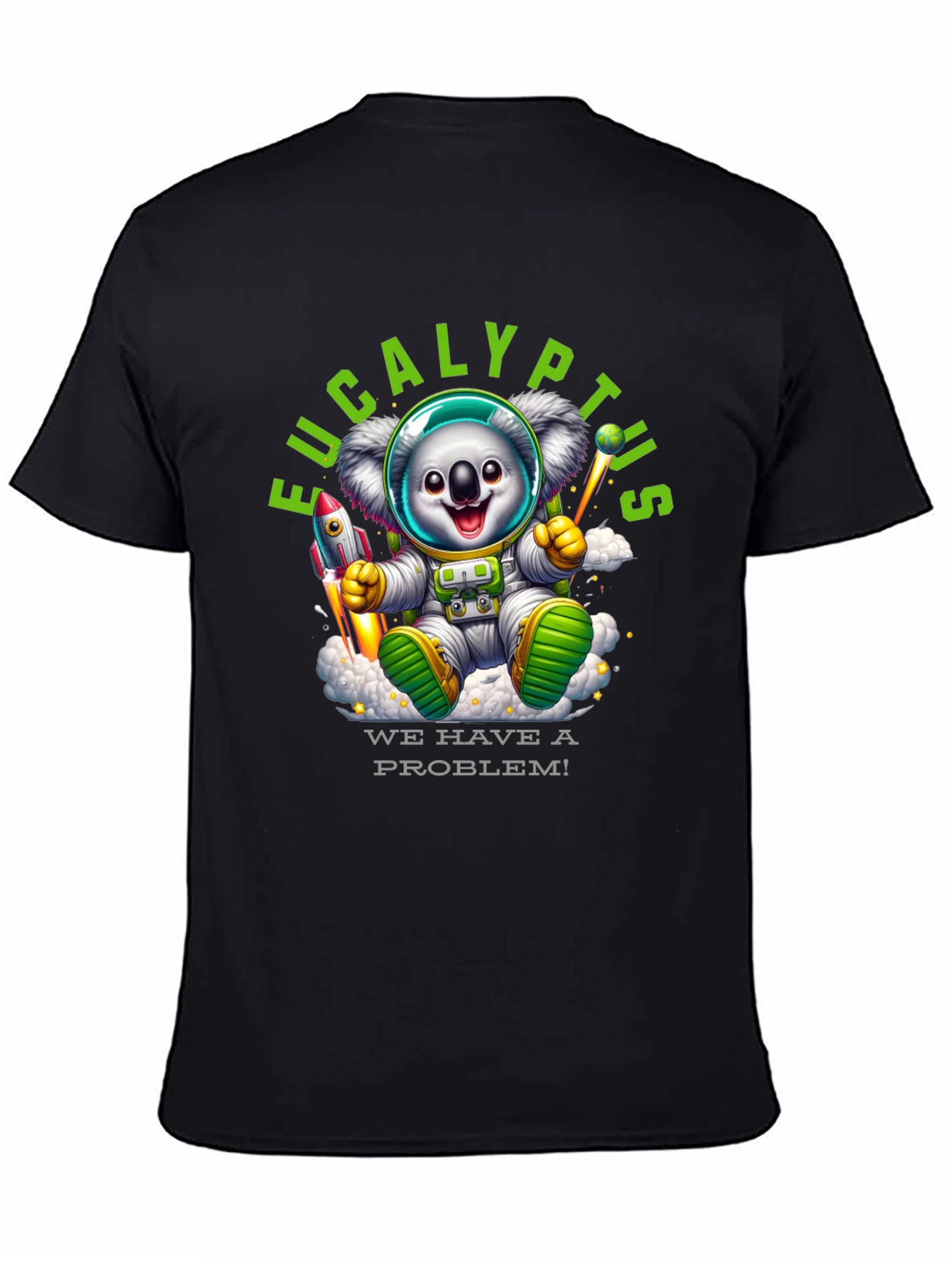 Eucalyptus Space Koala T-Shirt