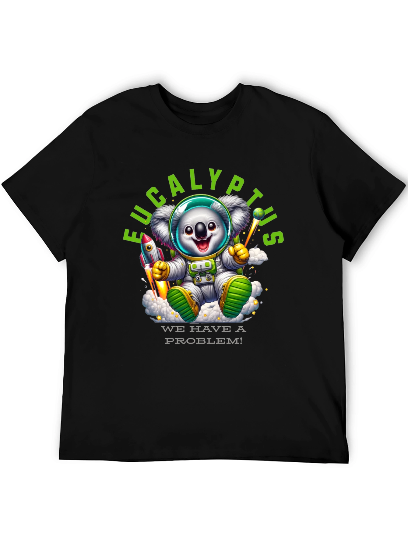 Eucalyptus Space Koala T-Shirt