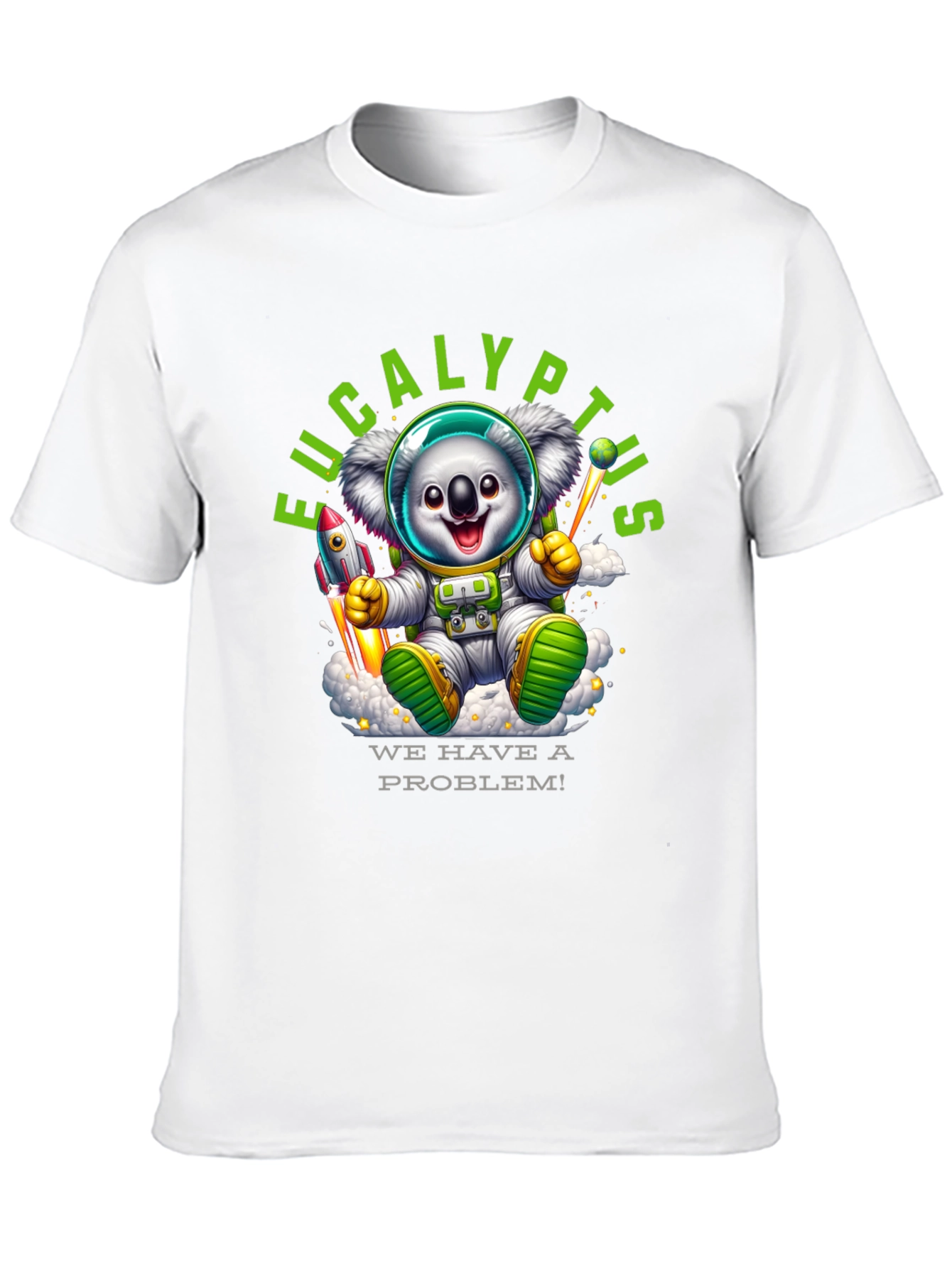 Eucalyptus Space Koala T-Shirt
