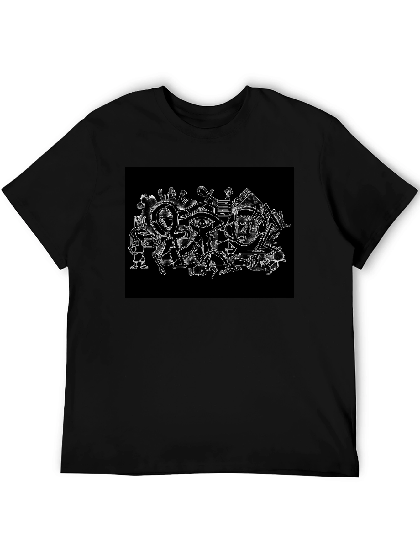 Egyptian Ankh Graphic Black T-Shirt