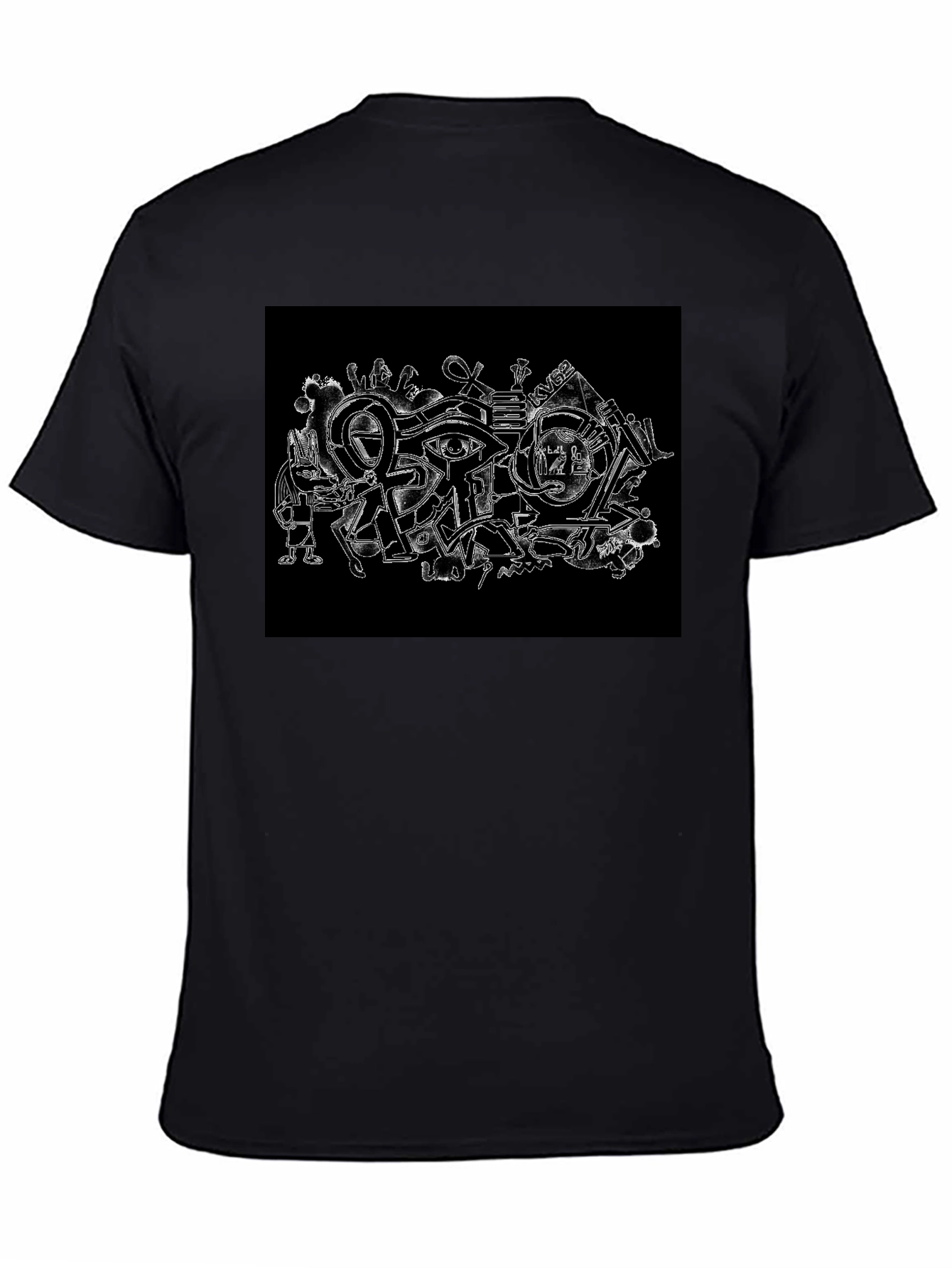 Egyptian Ankh Graphic Black T-Shirt