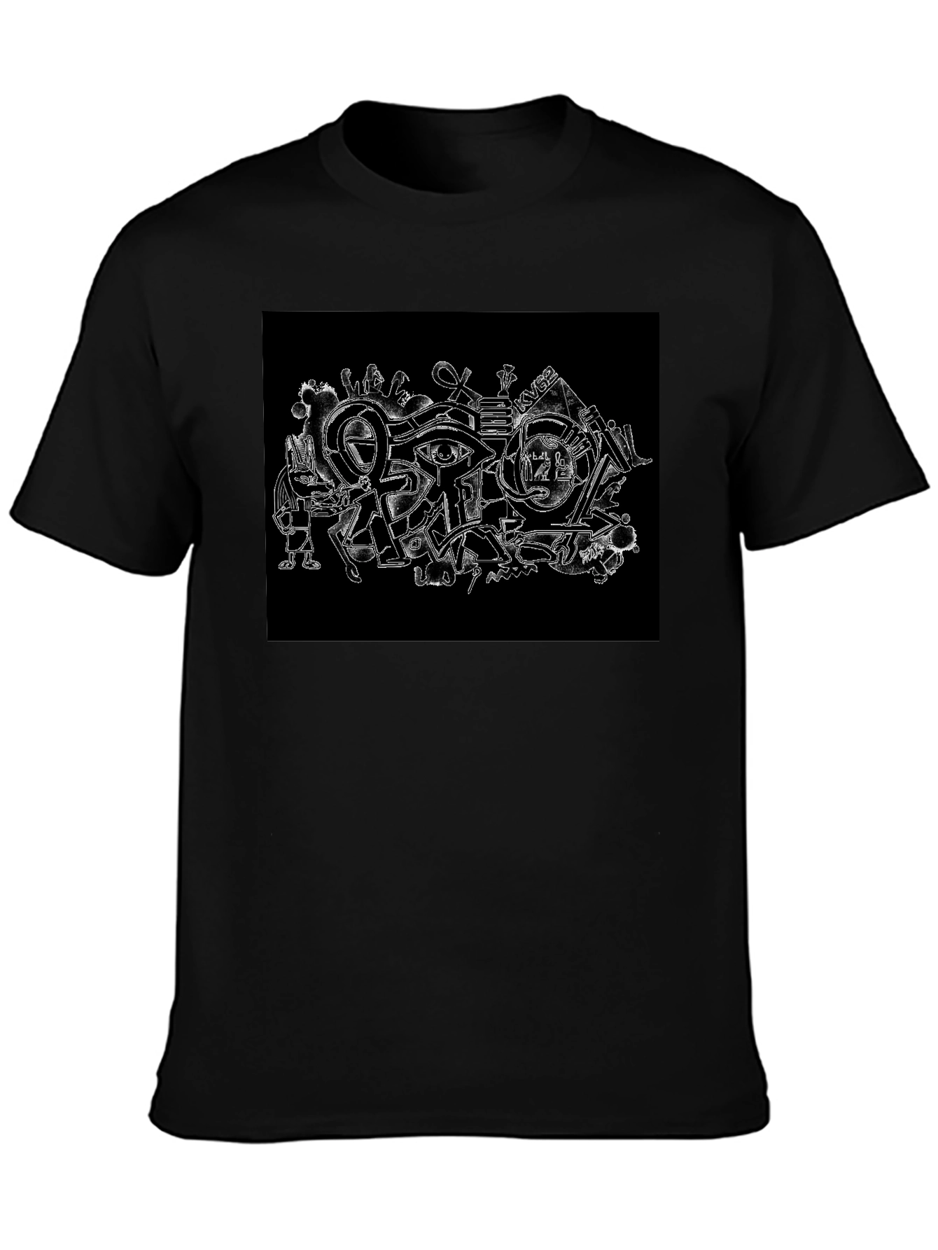 Egyptian Ankh Graphic Black T-Shirt