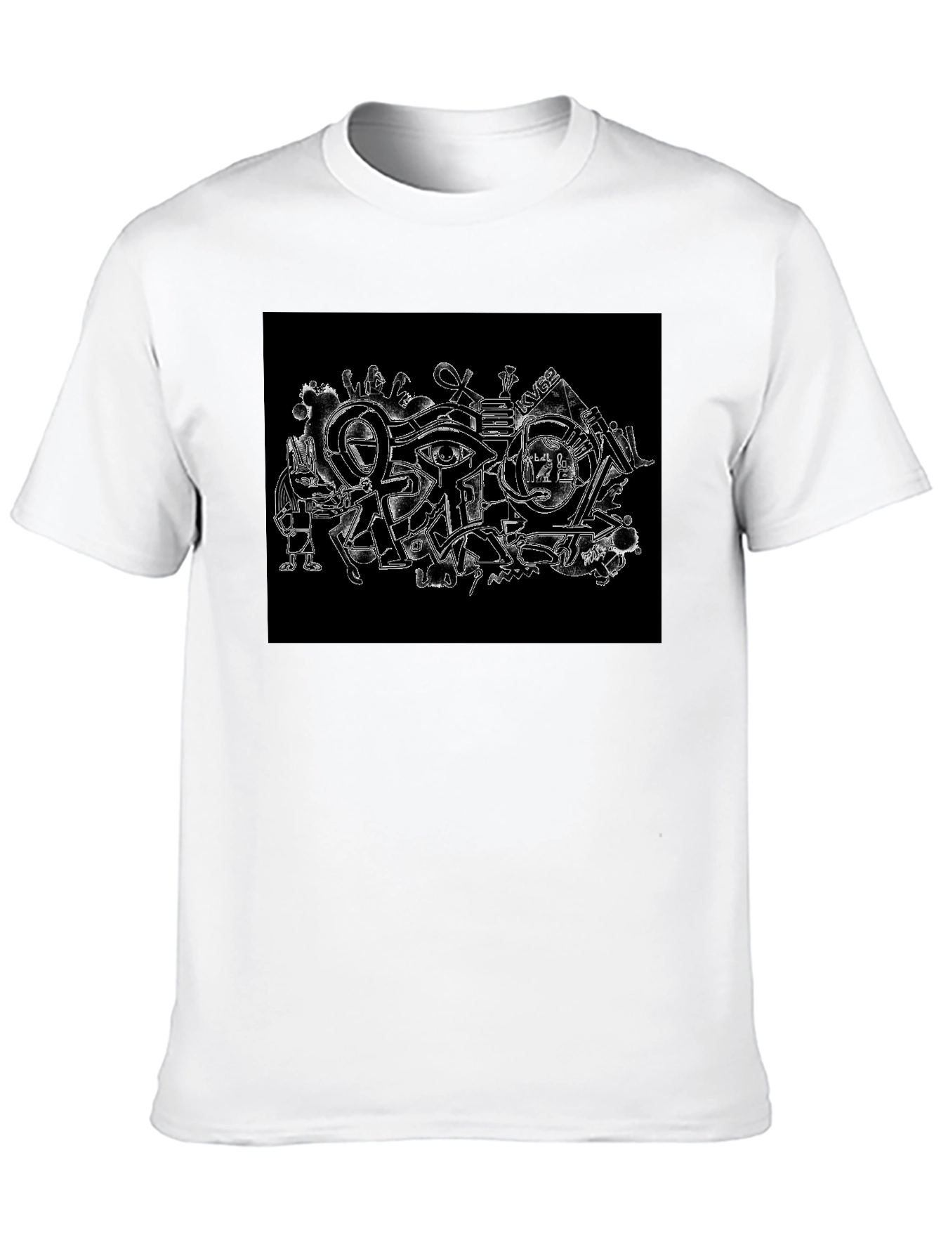 Egyptian Ankh Graphic Black T-Shirt