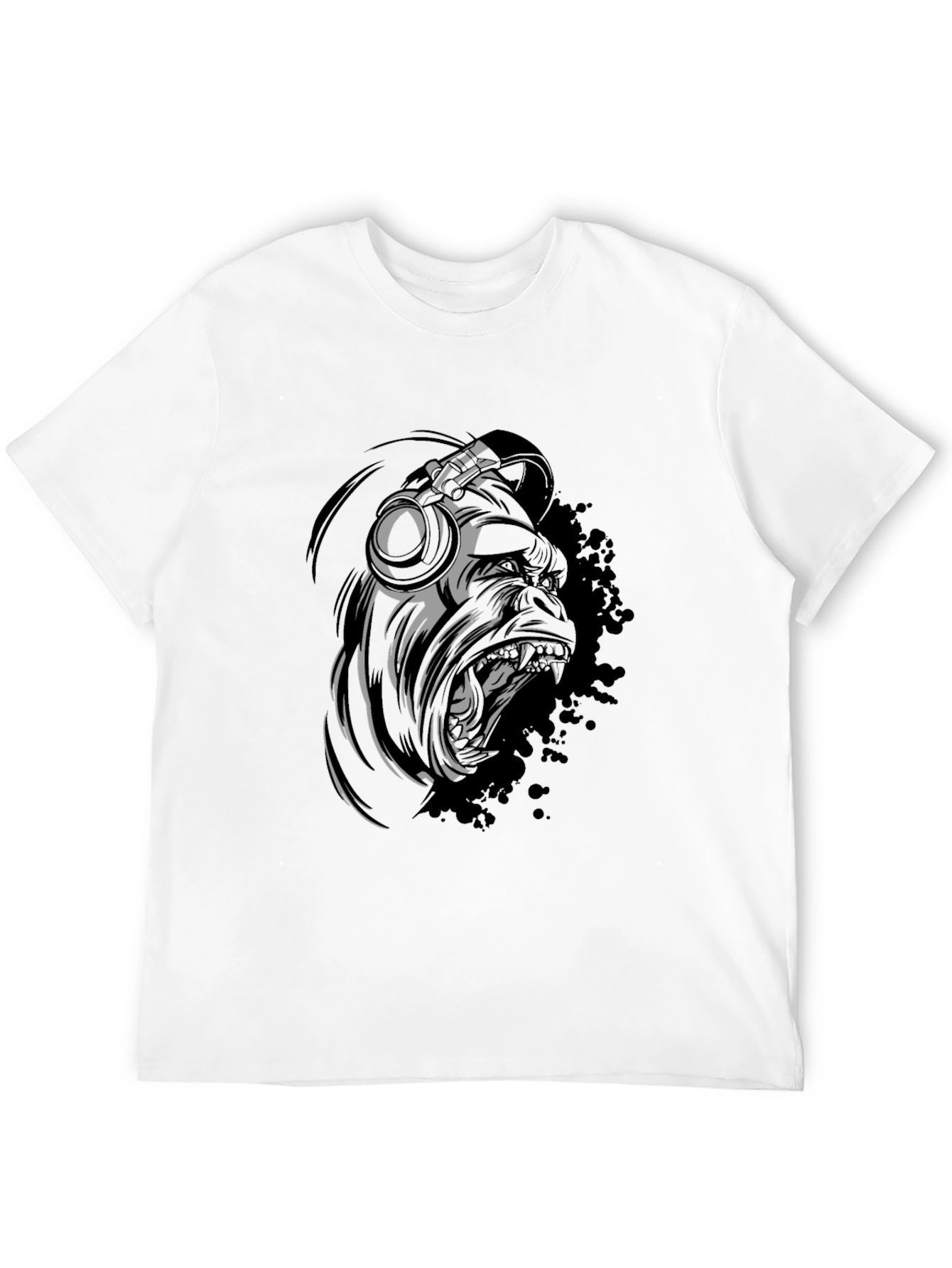 DJ Gorilla Graphic T-Shirt - Black